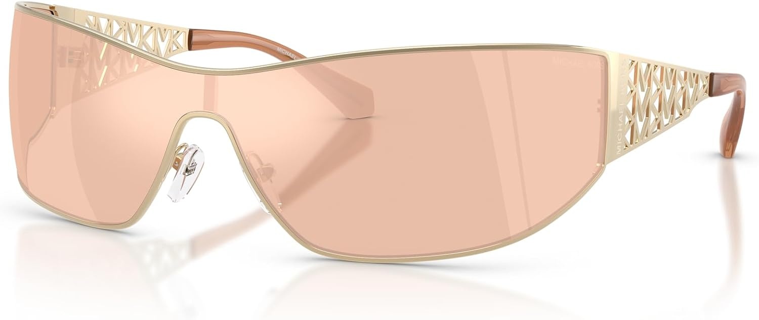 image:imageMichael Kors womens Mk1180 Melbourne Rectangular SunglassesLight GoldPink