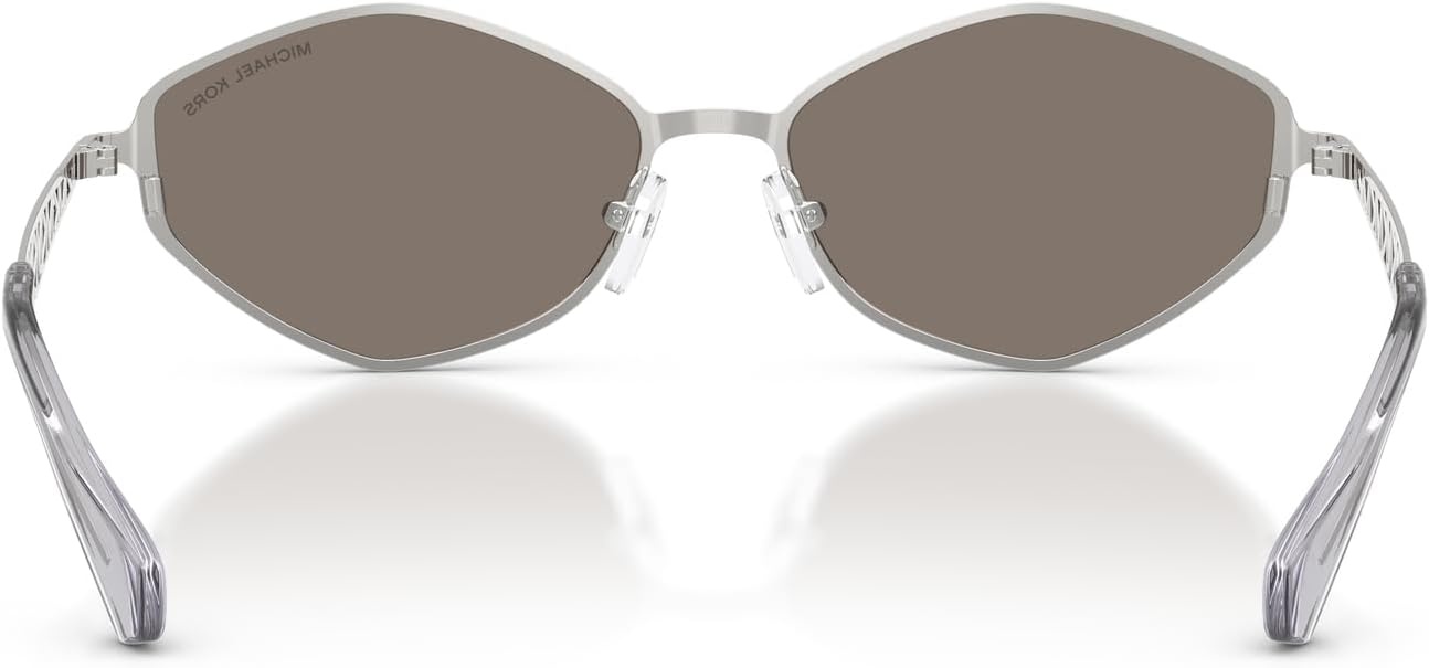 image:imageMichael Kors womens Mk1181 Gold Coast Hexagonal SunglassesSilverSilver Mirrored