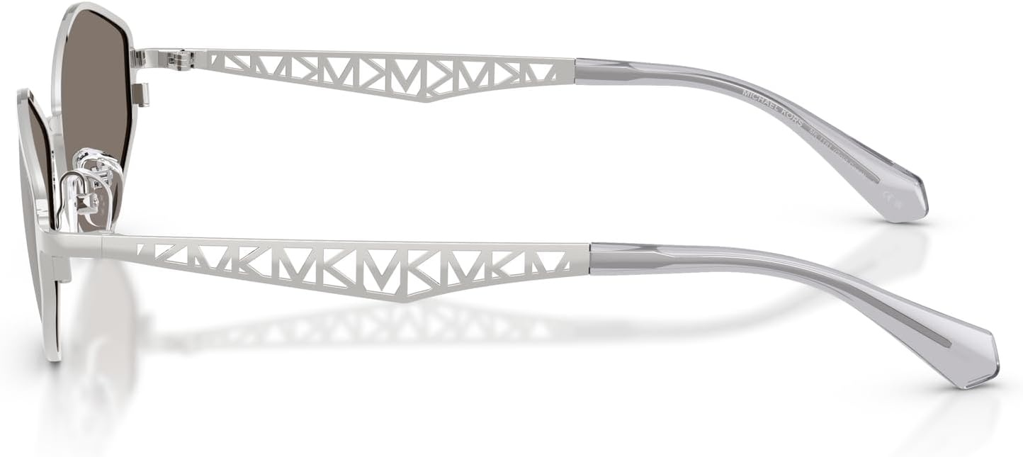 image:imageMichael Kors womens Mk1181 Gold Coast Hexagonal SunglassesSilverSilver Mirrored