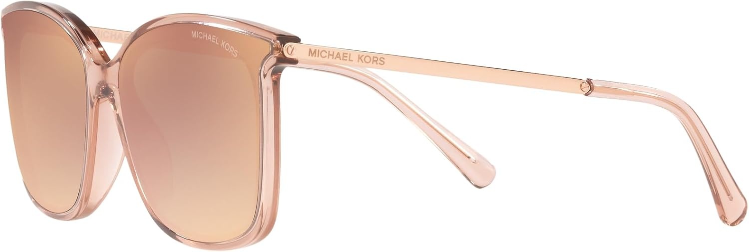 image:imageMichael Kors womens Mk2079u Zermatt Universal Fit Square SunglassesPink TransparentRose Gold Gradient Mirrored
