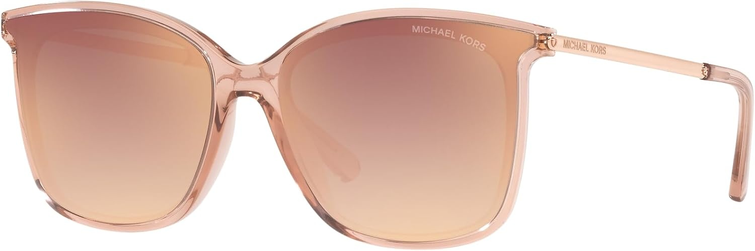 image:imageMichael Kors womens Mk2079u Zermatt Universal Fit Square SunglassesPink TransparentRose Gold Gradient Mirrored