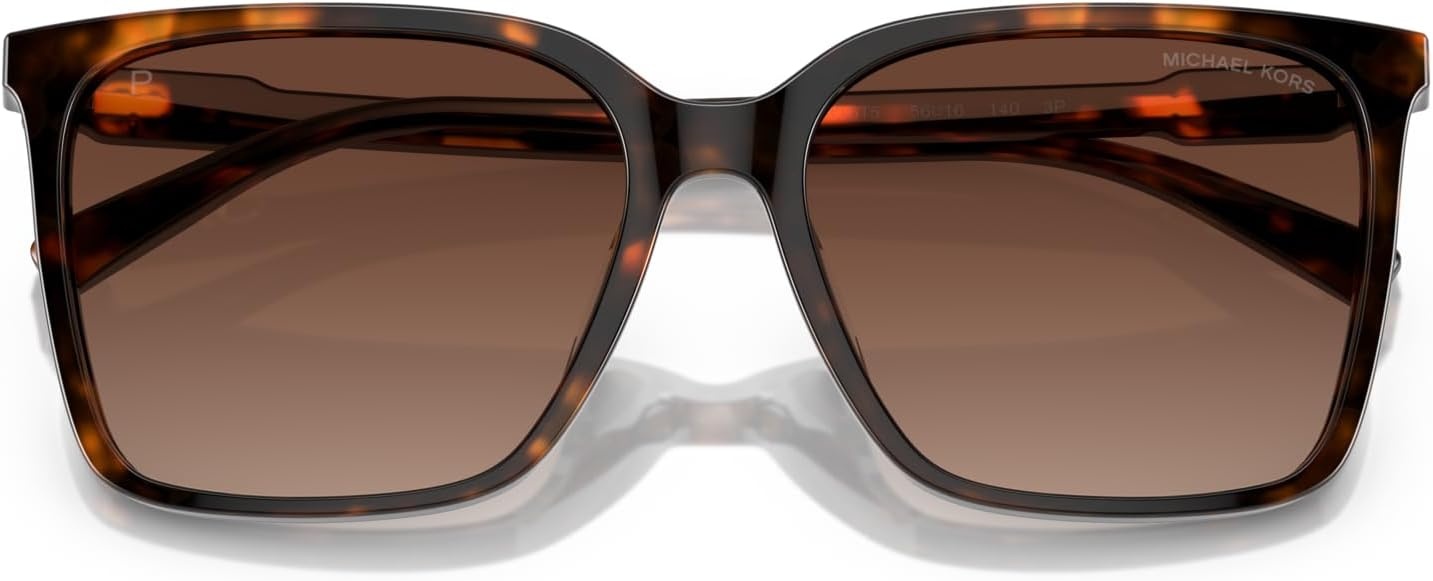 image:imageMichael Kors womens Mk2197u Canberra Universal Fit Round SunglassesDark TortoiseBrown Gradient Polarized