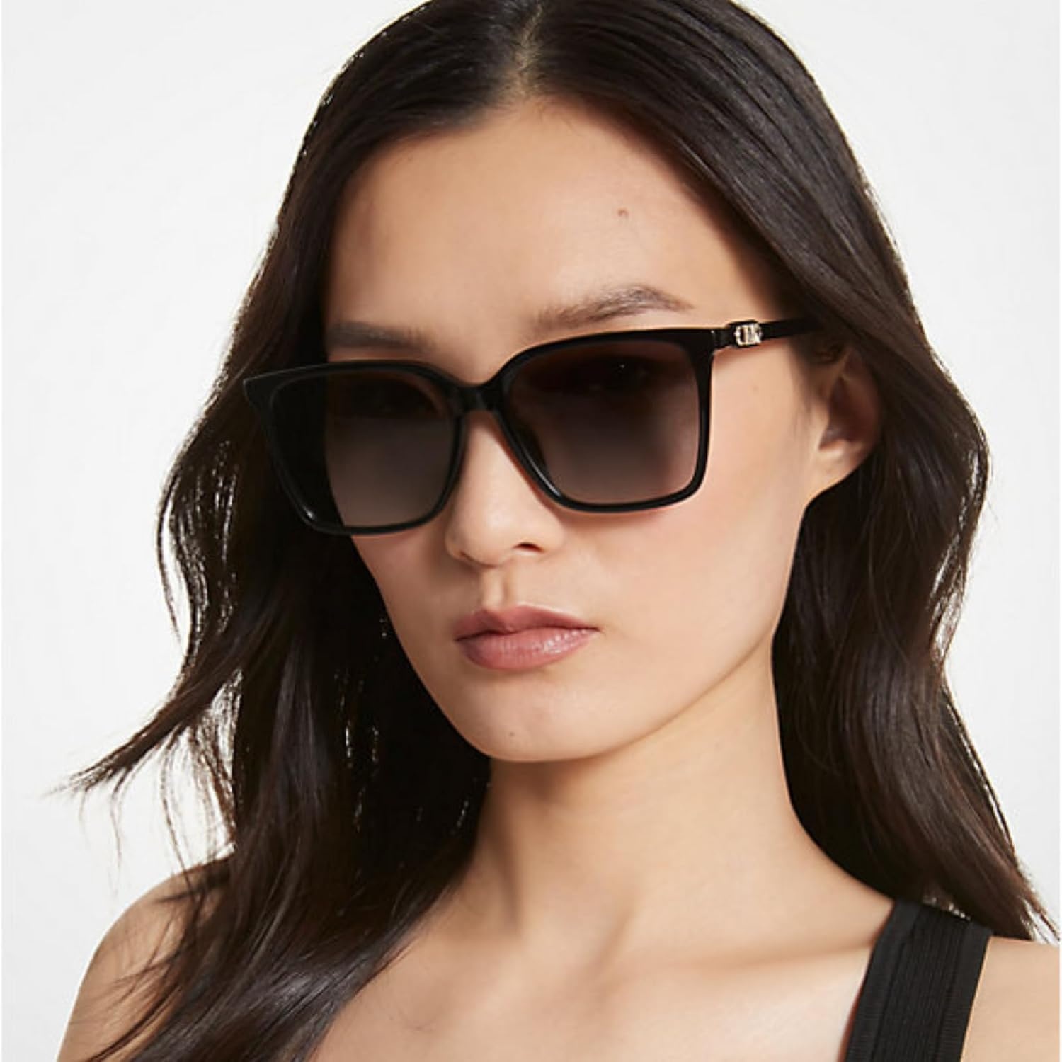 image:imageMichael Kors womens Mk2197u Canberra Universal Fit Round SunglassesDark TortoiseBrown Gradient Polarized