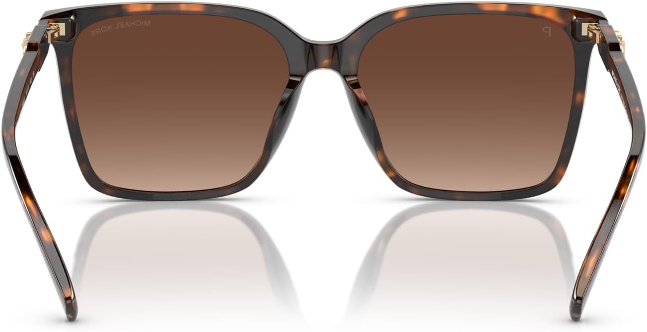 image:imageMichael Kors womens Mk2197u Canberra Universal Fit Round SunglassesDark TortoiseBrown Gradient Polarized