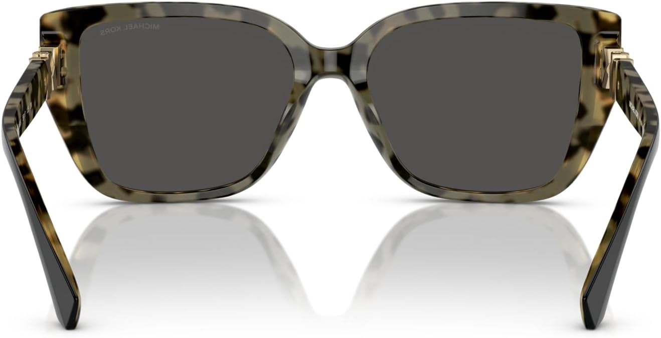 image:imageMichael Kors womens Mk2199 Acadia Rectangular SunglassesBilayer BlackAmber TortoiseDark Grey Solid