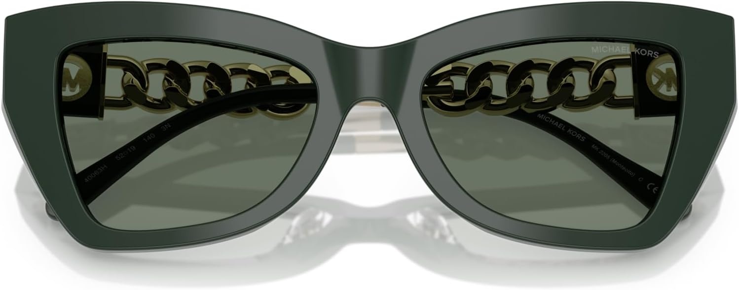 image:imageMichael Kors womens Mk2205 Montecito Butterfly SunglassesBosco SolidGreen Solid