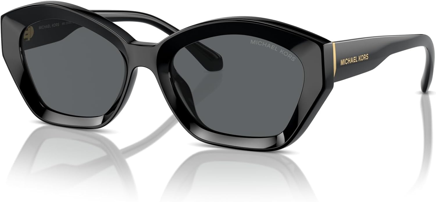 image:imageMichael Kors womens Mk2209u Bel Air Universal Fit Butterfly SunglassesBlackDark Grey Solid