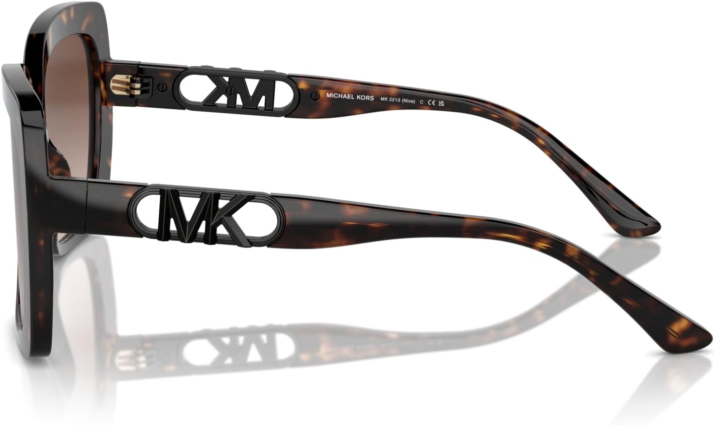 image:imageMichael Kors womens Mk2213 Nice Square SunglassesDark TortoiseBrown Gradient