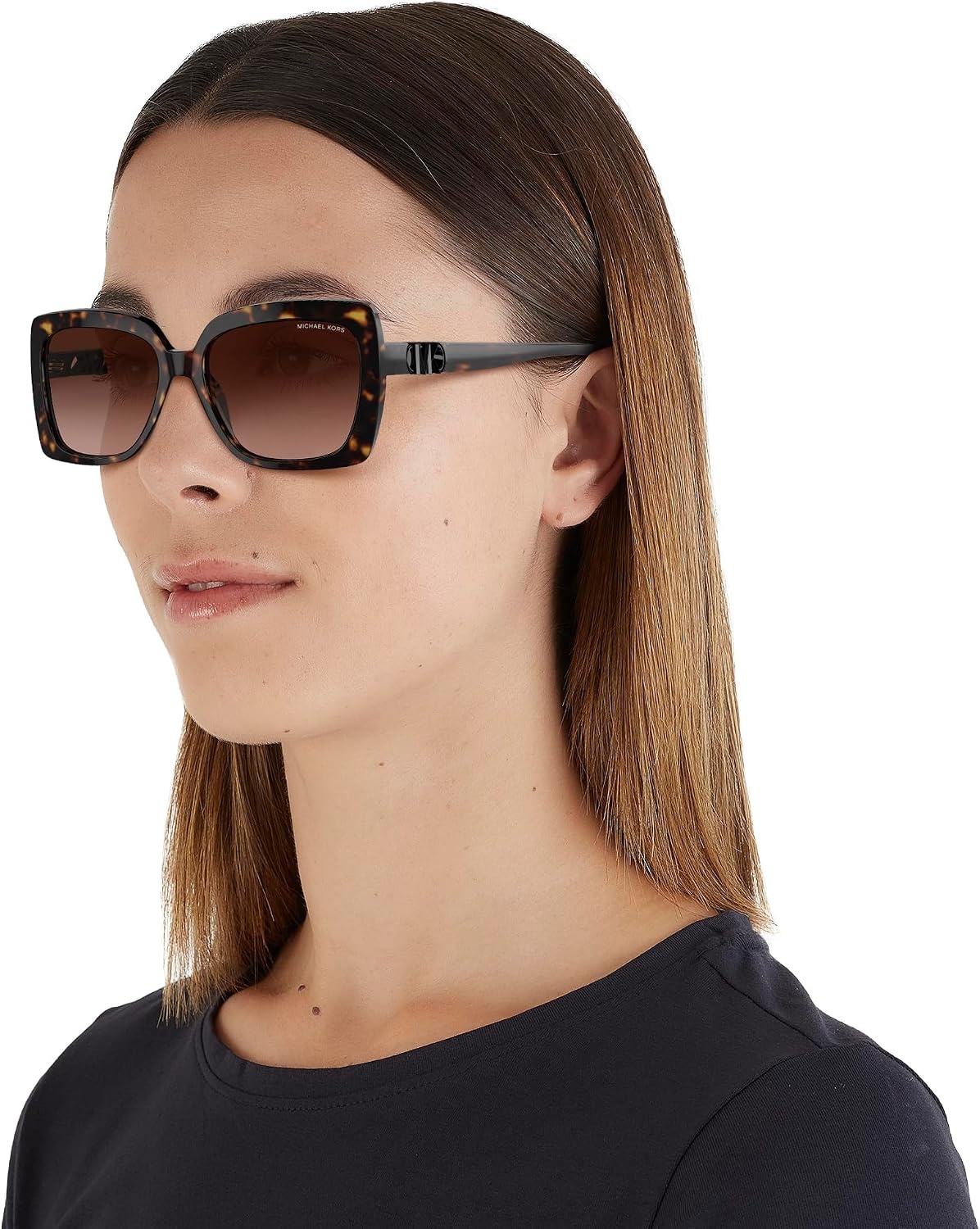 image:imageMichael Kors womens Mk2213 Nice Square SunglassesDark TortoiseBrown Gradient