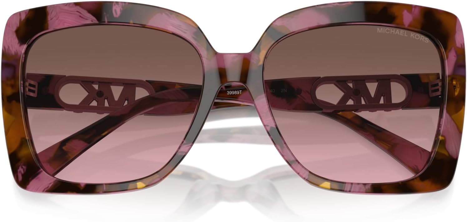 image:imageMichael Kors womens Mk2213 Nice Square SunglassesPlum Graphic TortoiseCordovan Gradient