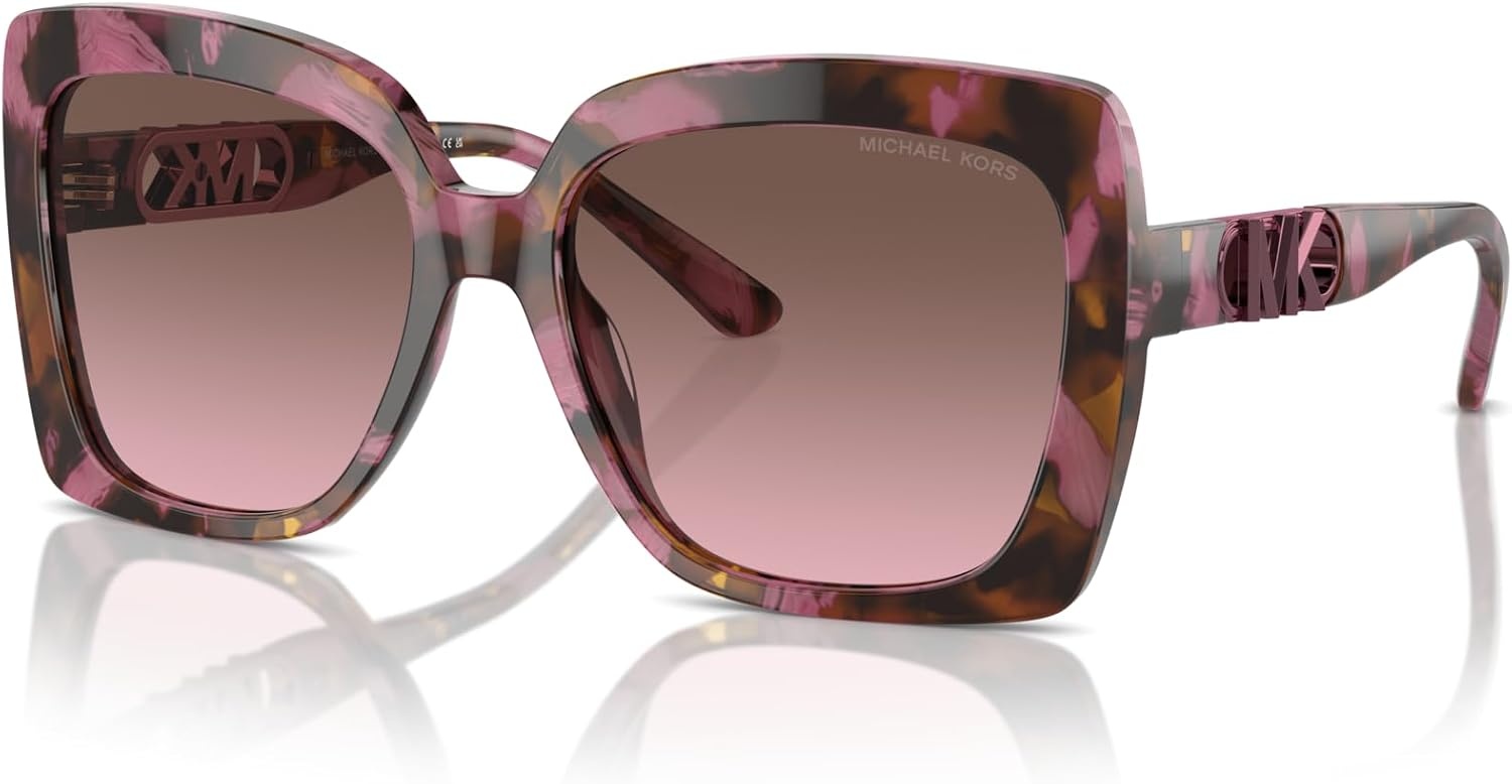 image:imageMichael Kors womens Mk2213 Nice Square SunglassesPlum Graphic TortoiseCordovan Gradient