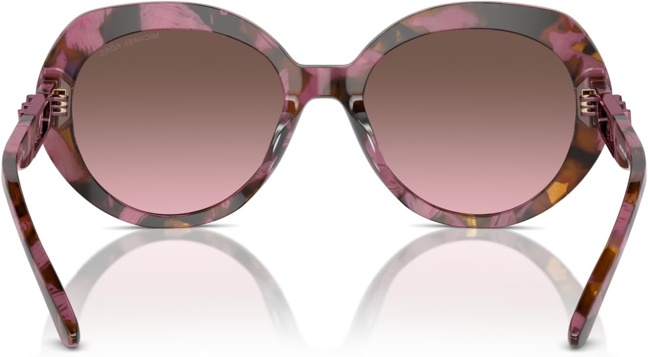 image:imageMichael Kors womens Mk2214u San Lucas Universal Fit Round SunglassesPlum Graphic TortoiseCordovan Gradient