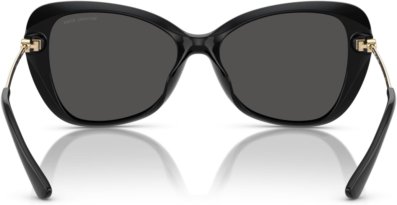 image:imageMichael Kors womens Mk2230u Saint Croix Universal Fit Butterfly SunglassesBlackDark Grey Solid