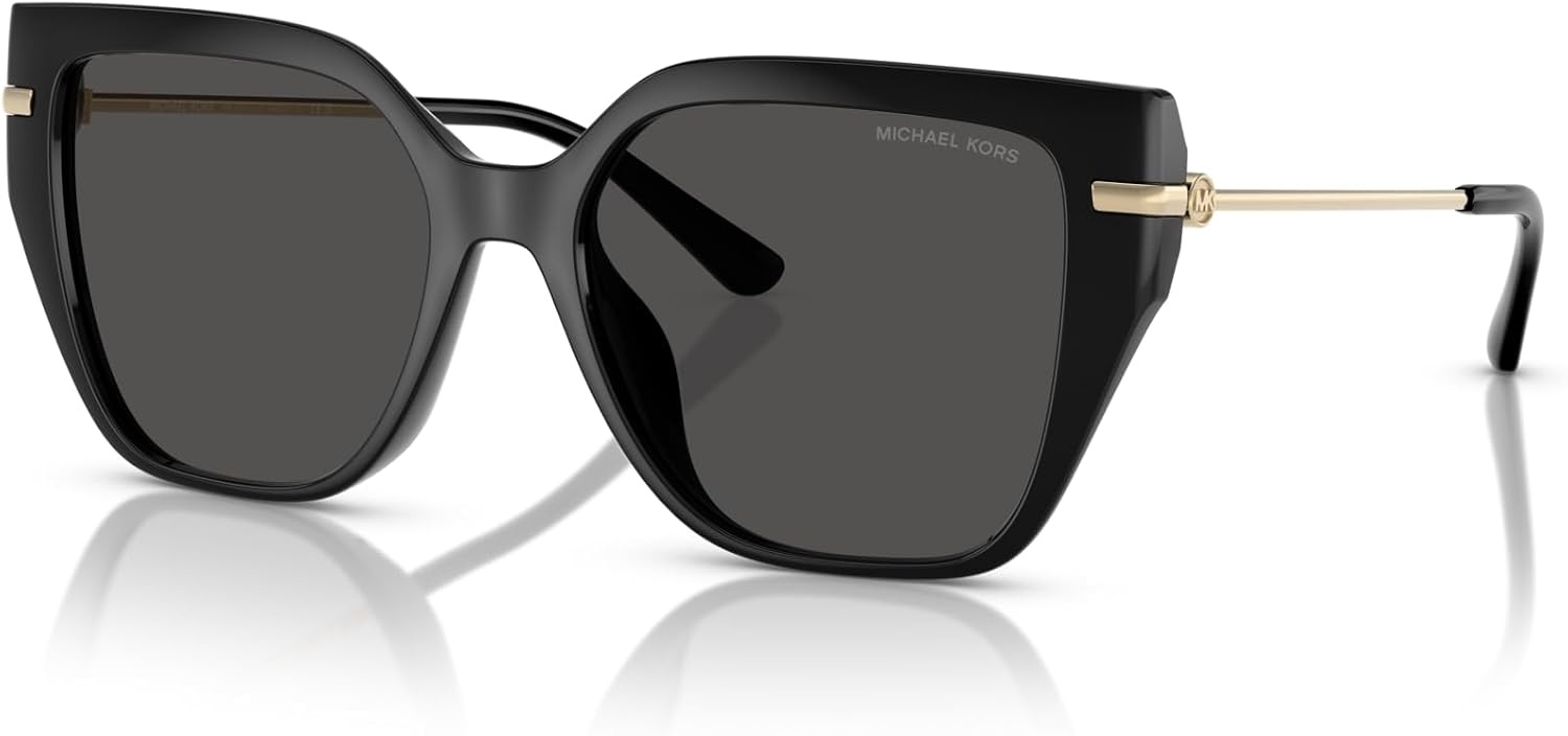 image:imageMichael Kors womens Mk2231u St Barths Universal Fit Square SunglassesBlackDark Grey Solid