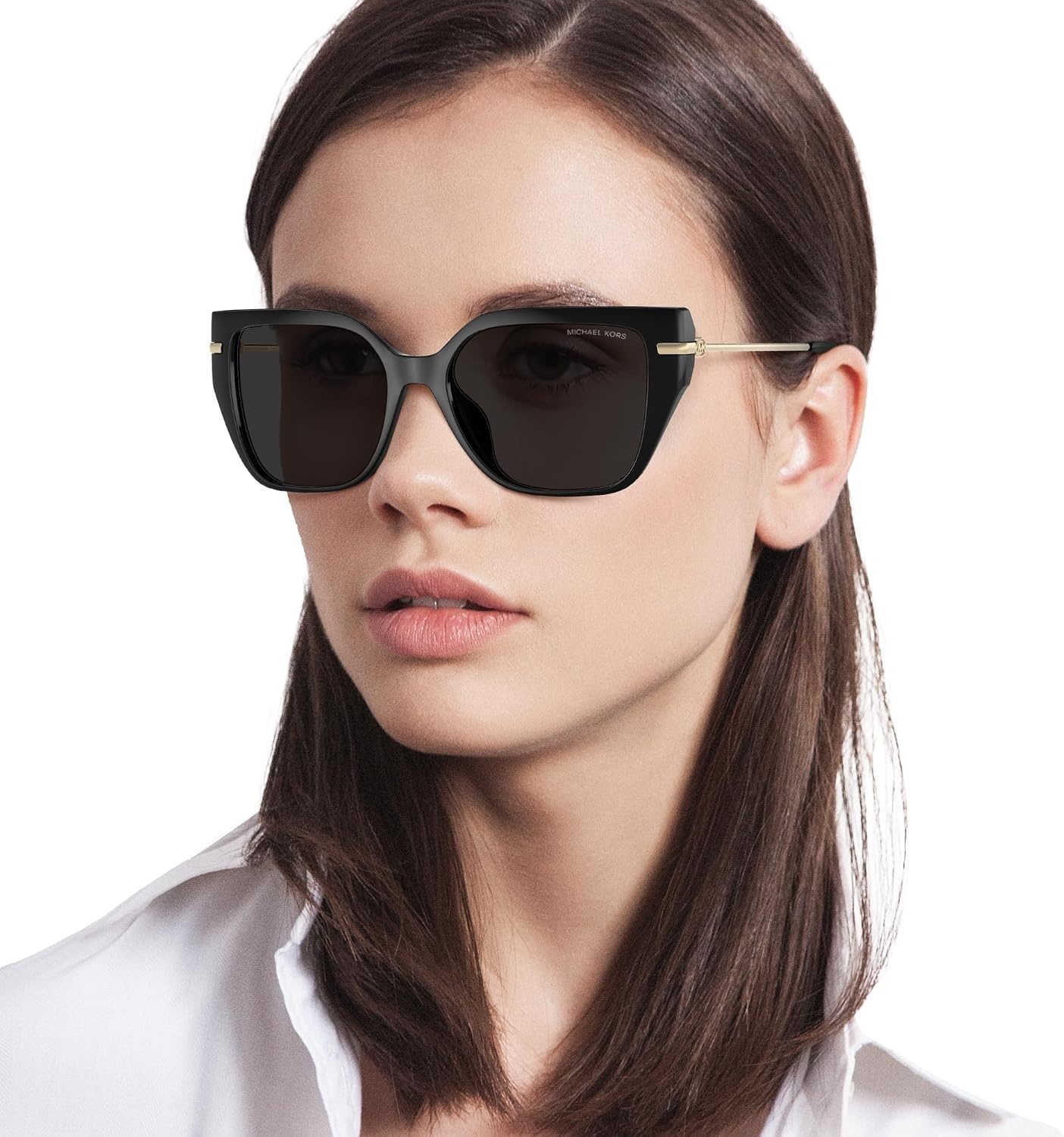 image:imageMichael Kors womens Mk2231u St Barths Universal Fit Square SunglassesBlackDark Grey Solid