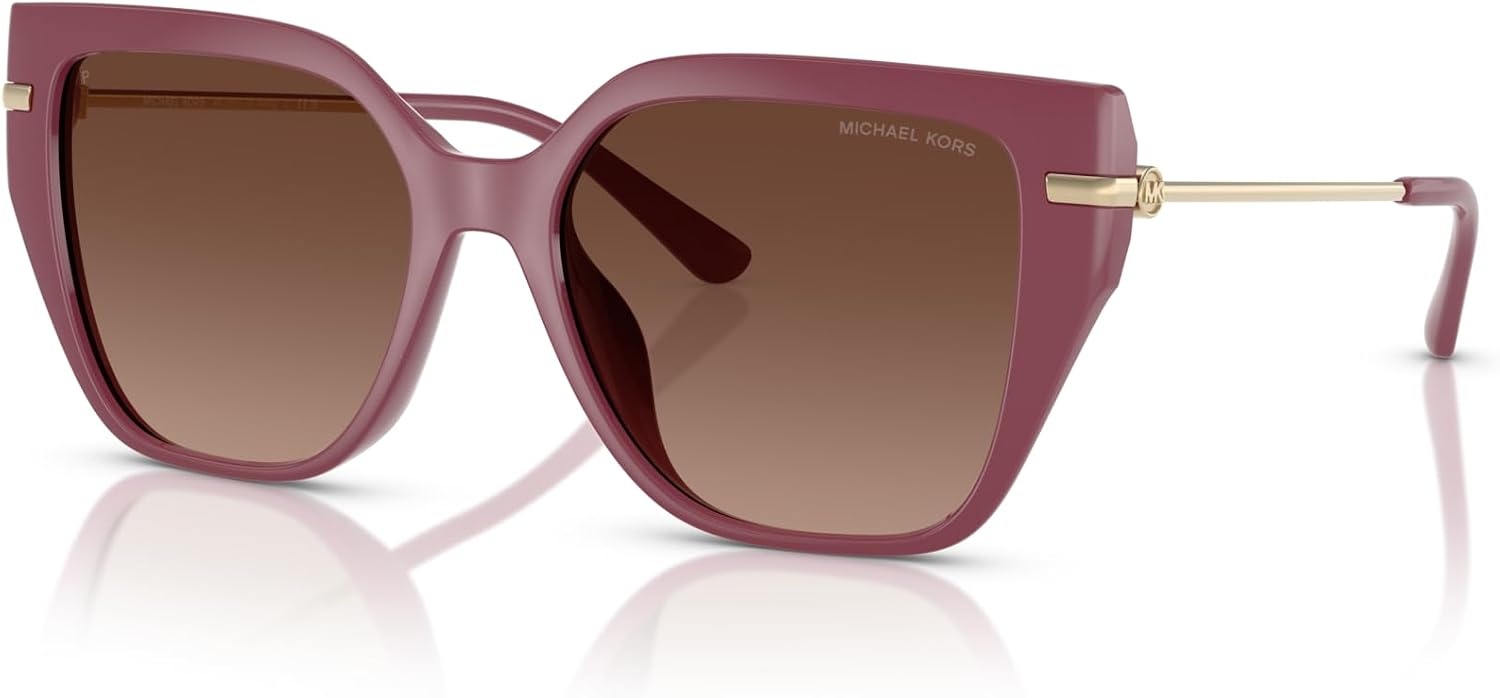 image:imageMichael Kors womens Mk2231u St Barths Universal Fit Square SunglassesMulberryBrown Gradient Polarized