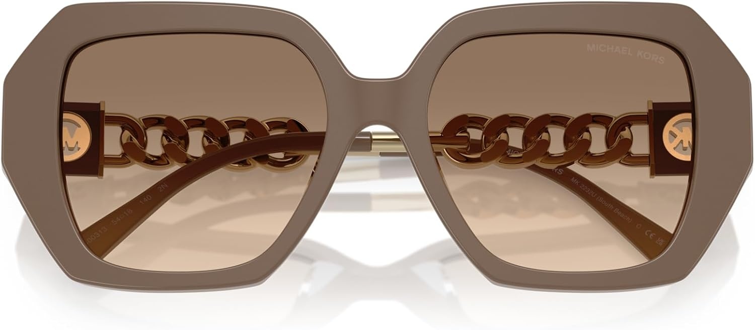 image:imageMichael Kors womens Mk2232u South Beach Universal Fit Square SunglassesAshAsh Gradient