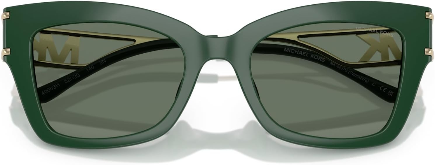 image:imageMichael Kors womens Mk2237u Cantabria Universal Fit Square SunglassesBoscoGreen Solid