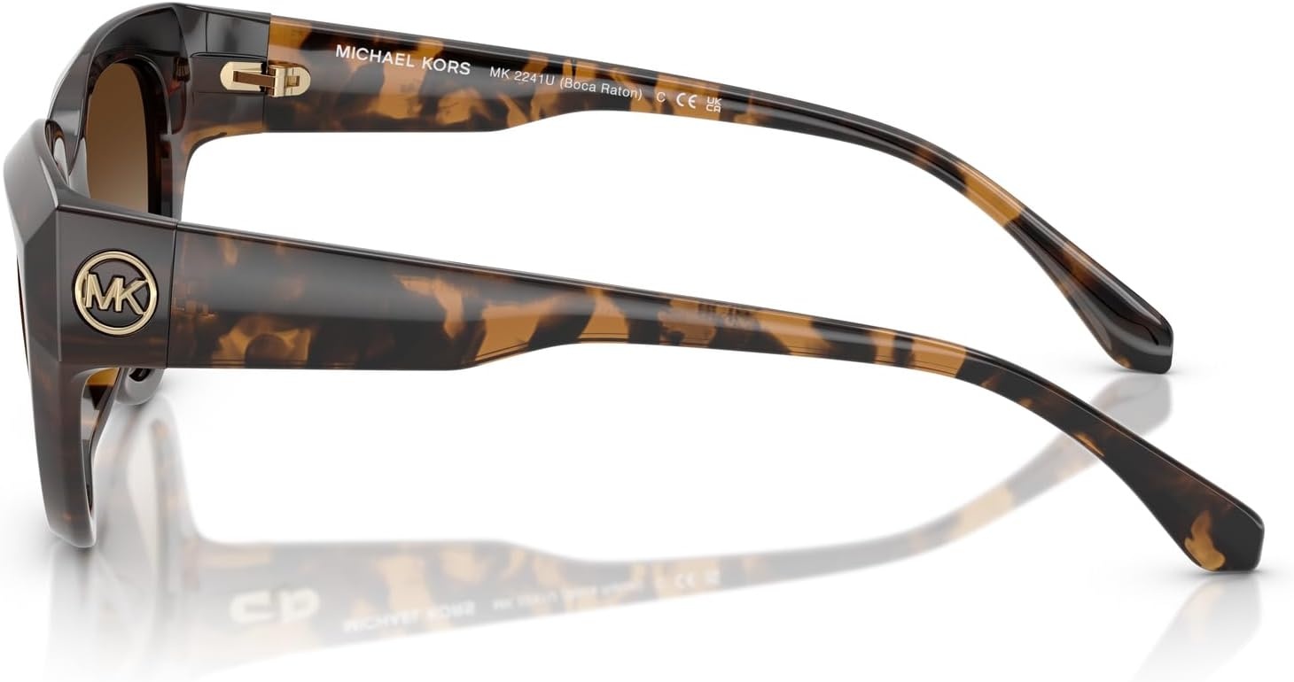 image:imageMichael Kors womens Mk2241u Boca Raton Universal Fit Cat Eye SunglassesDark TortoiseSmoke Gradient