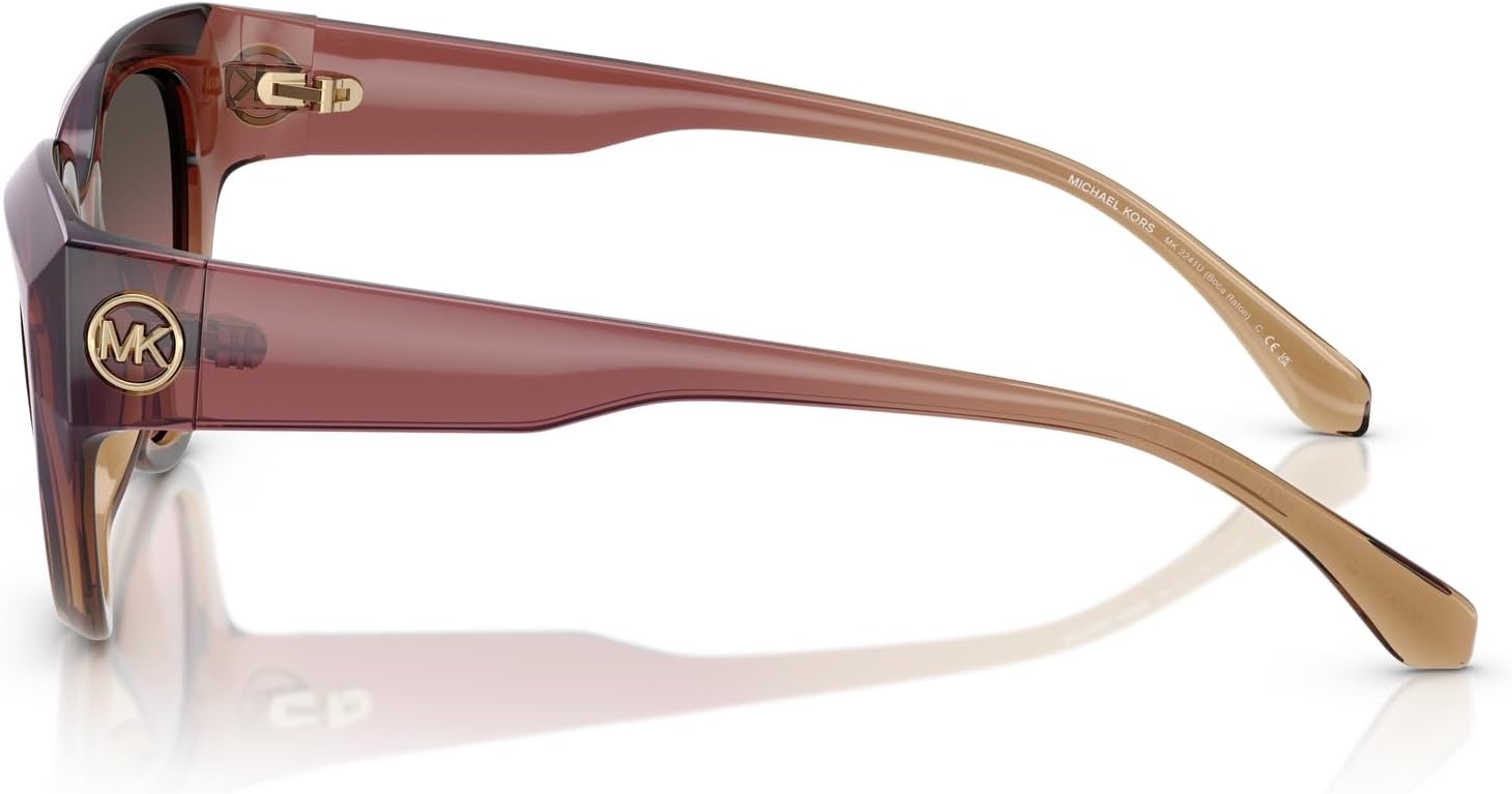 image:imageMichael Kors womens Mk2241u Boca Raton Universal Fit Cat Eye SunglassesDusty Rose Light BrownBrown Rose Gradient