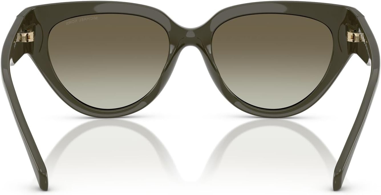 image:imageMichael Kors womens Mk2241u Boca Raton Universal Fit Cat Eye SunglassesOliveLight Green Gradient Dark Green