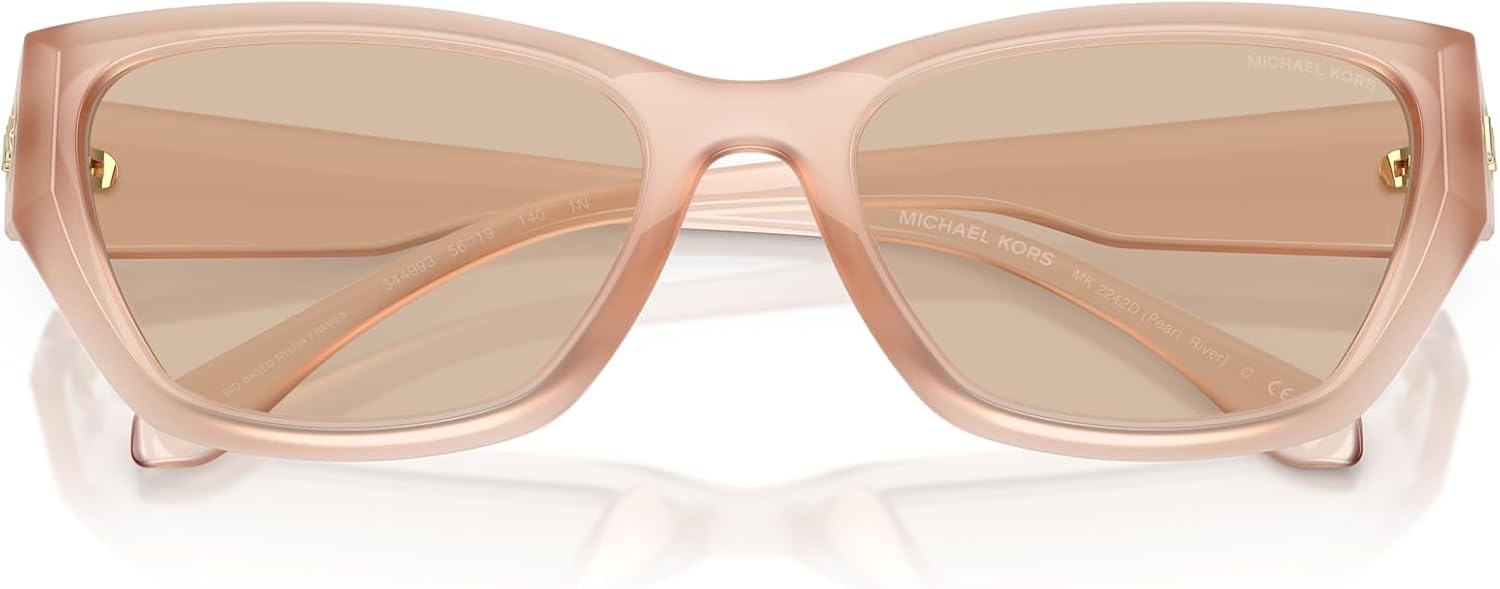 image:imageMichael Kors womens Mk2242d Pearl River Butterfly SunglassesLight SandHusk Solid