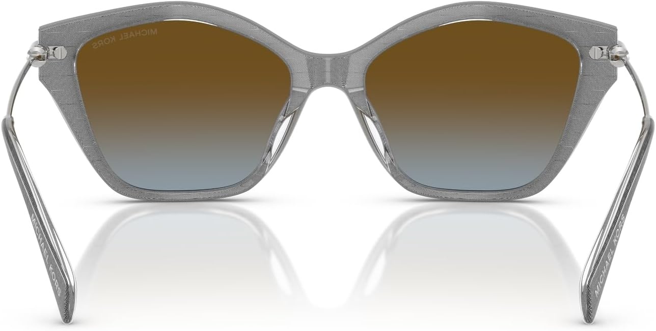 image:imageMichael Kors womens Mk2246u Catskills Universal Fit Butterfly SunglassesGrey DenimBrown Blue Gradient