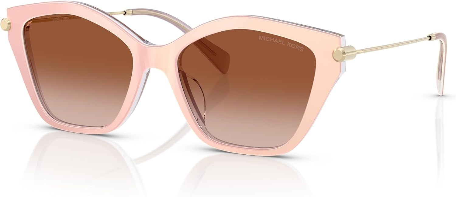 image:imageMichael Kors womens Mk2246u Catskills Universal Fit Butterfly SunglassesLight Sand LaminateLight Brown Gradient