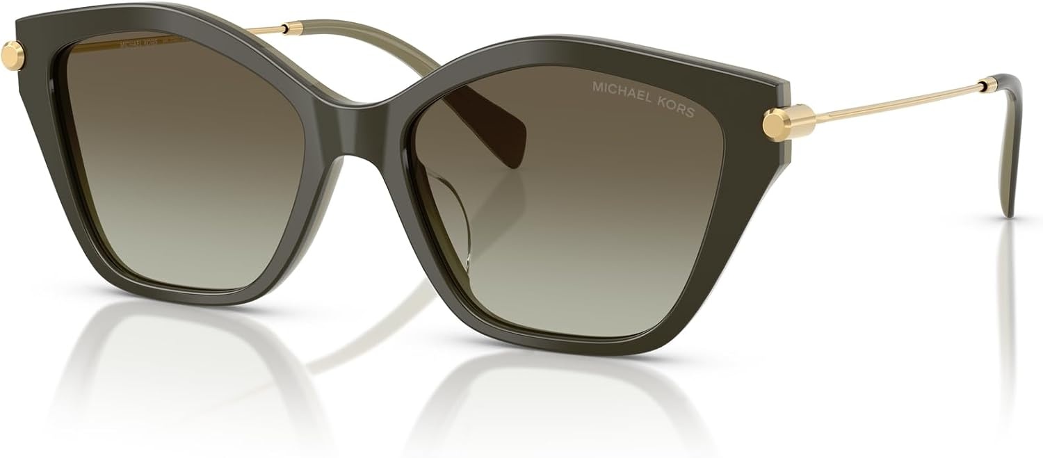 image:imageMichael Kors womens Mk2246u Catskills Universal Fit Butterfly SunglassesOlive SmokeOlive Gradient