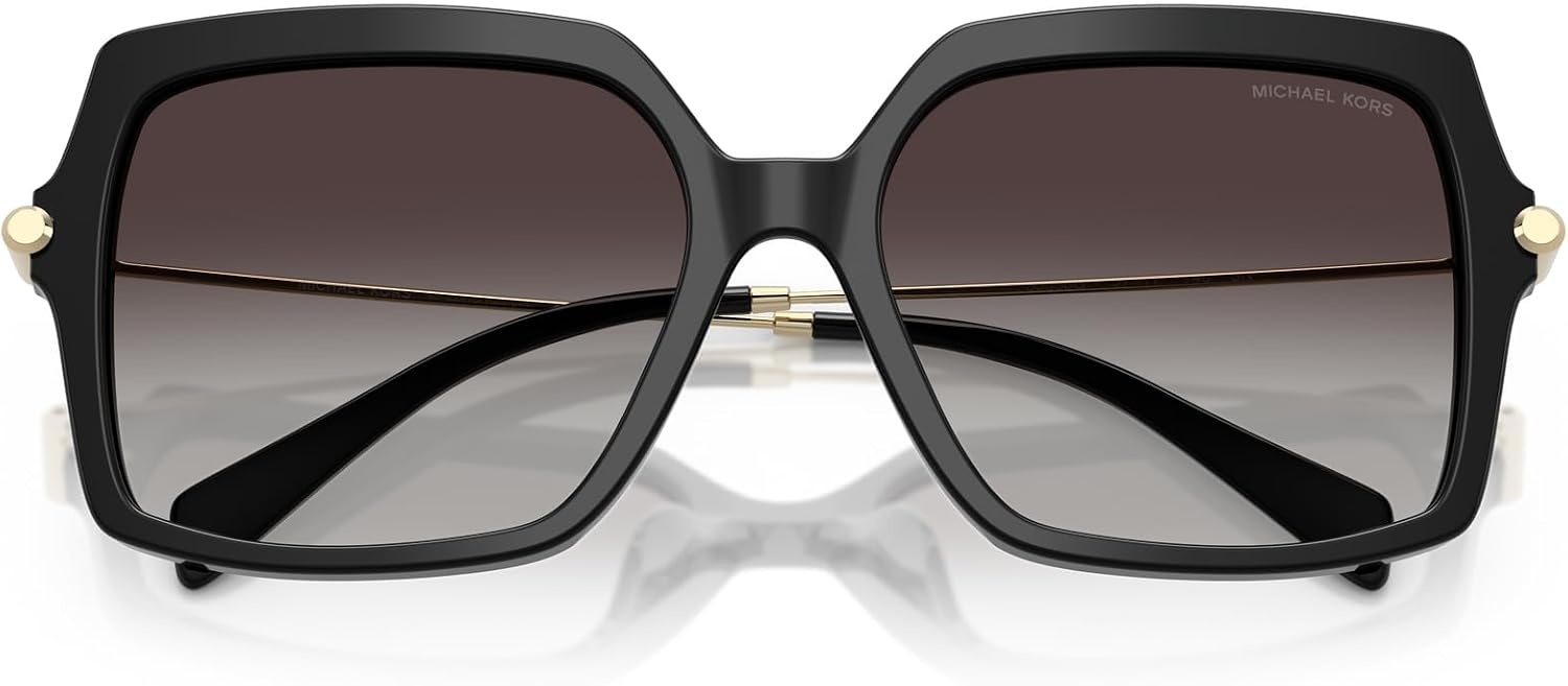 image:imageMichael Kors womens Mk2247u Quogue Universal Fit Square SunglassesBlackDark Grey Gradient