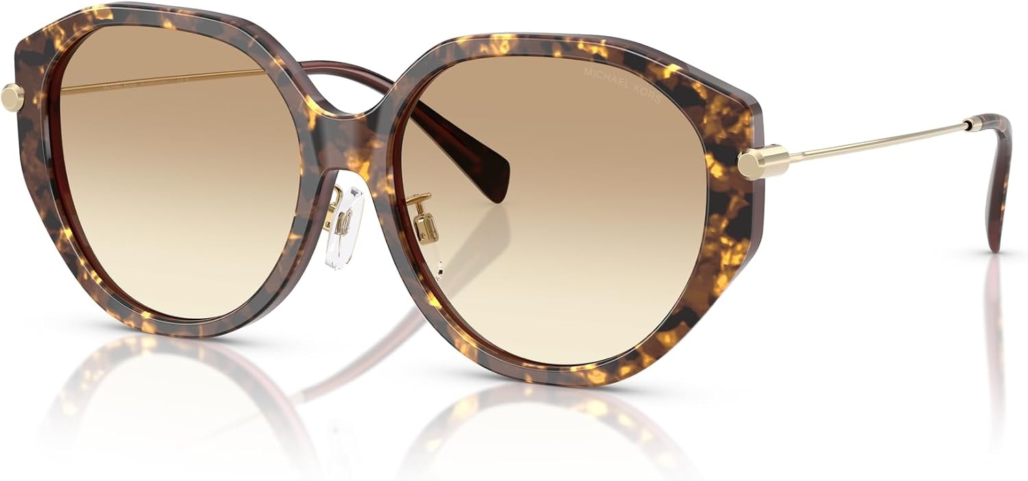 image:imageMichael Kors womens Mk2248d Jinan Round SunglassesBrown Pearlized TortoiseBrown Gradient