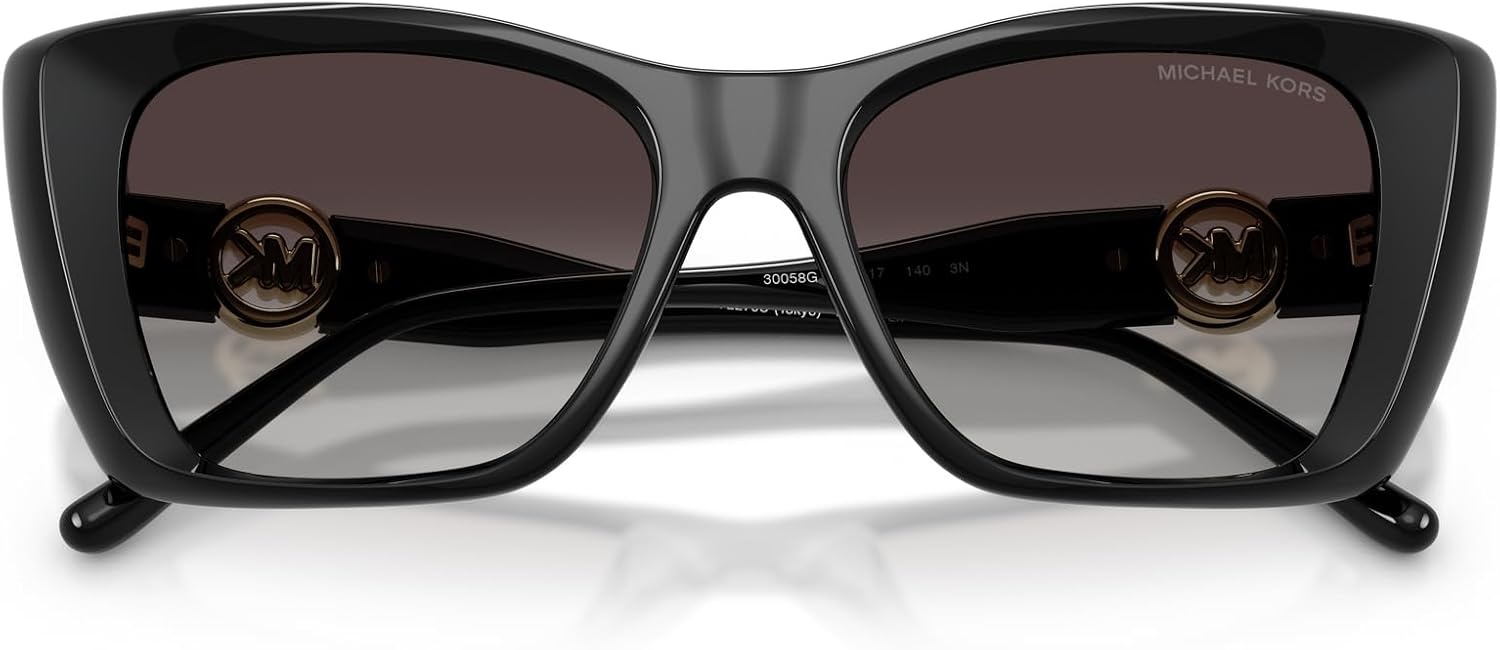 image:imageMichael Kors womens Mk2270u Tokyo Universal Fit Square SunglassesBlackSmoke Gradient