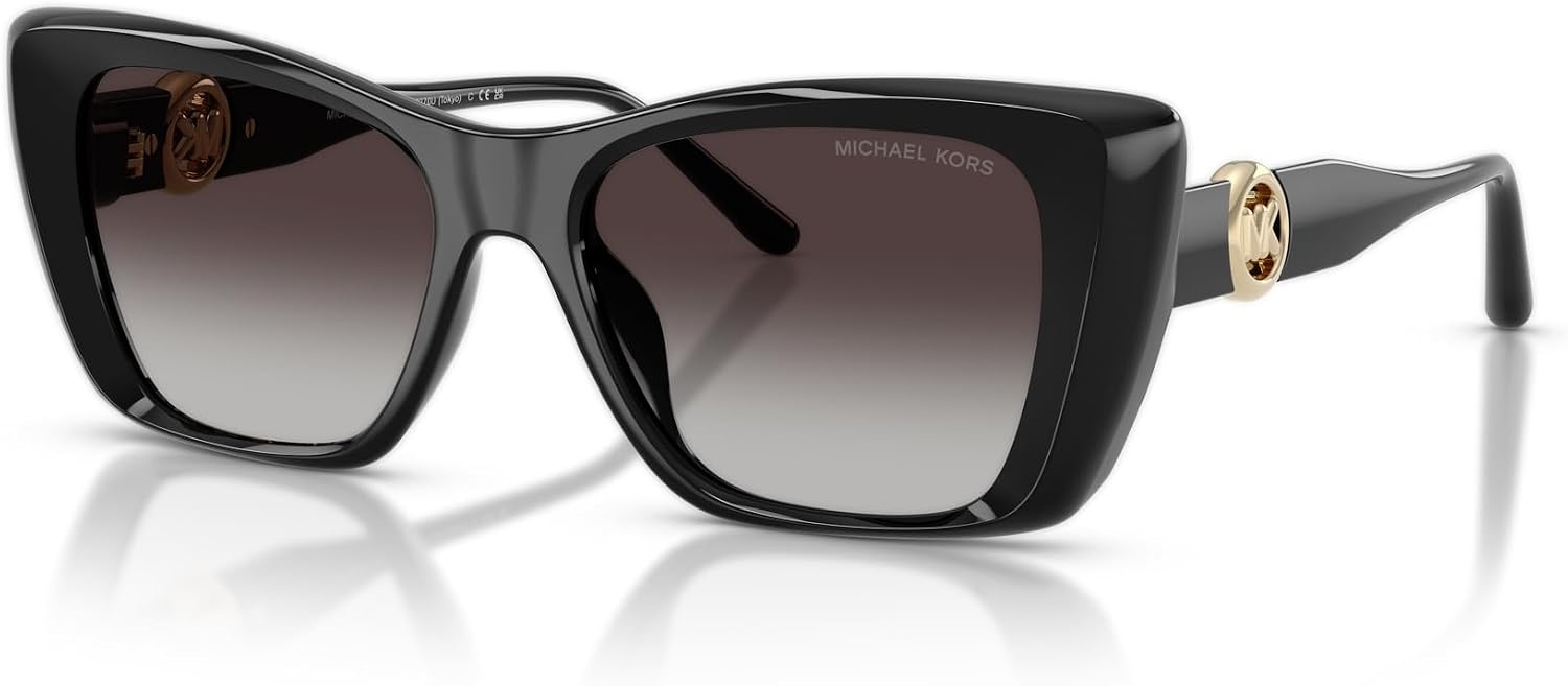 image:imageMichael Kors womens Mk2270u Tokyo Universal Fit Square SunglassesBlackSmoke Gradient