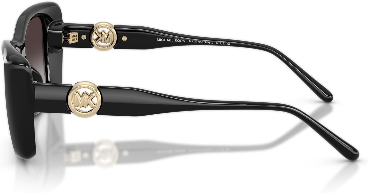 image:imageMichael Kors womens Mk2270u Tokyo Universal Fit Square SunglassesBlackSmoke Gradient