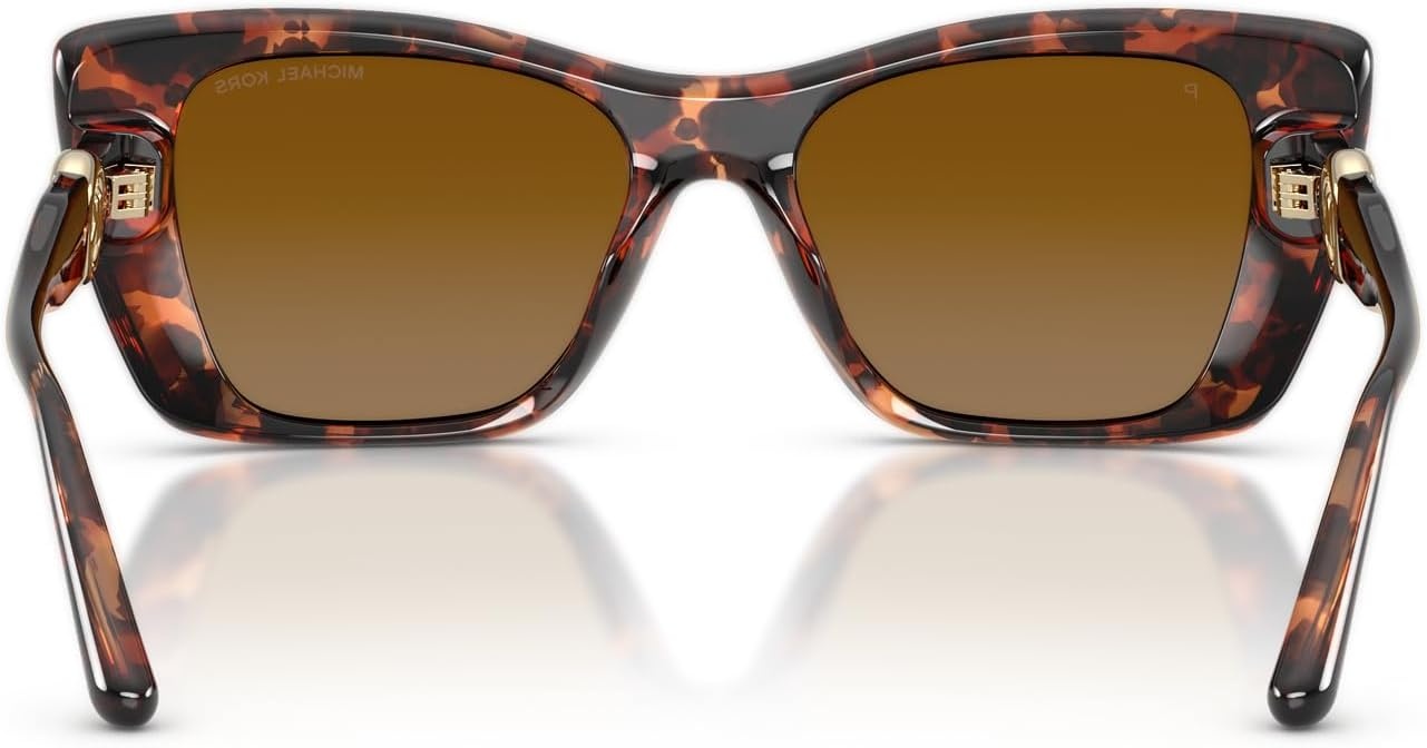 image:imageMichael Kors womens Mk2270u Tokyo Universal Fit Square SunglassesLuggage TortoiseBrown Gradient Polarized