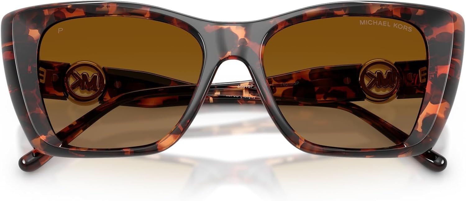image:imageMichael Kors womens Mk2270u Tokyo Universal Fit Square SunglassesLuggage TortoiseBrown Gradient Polarized