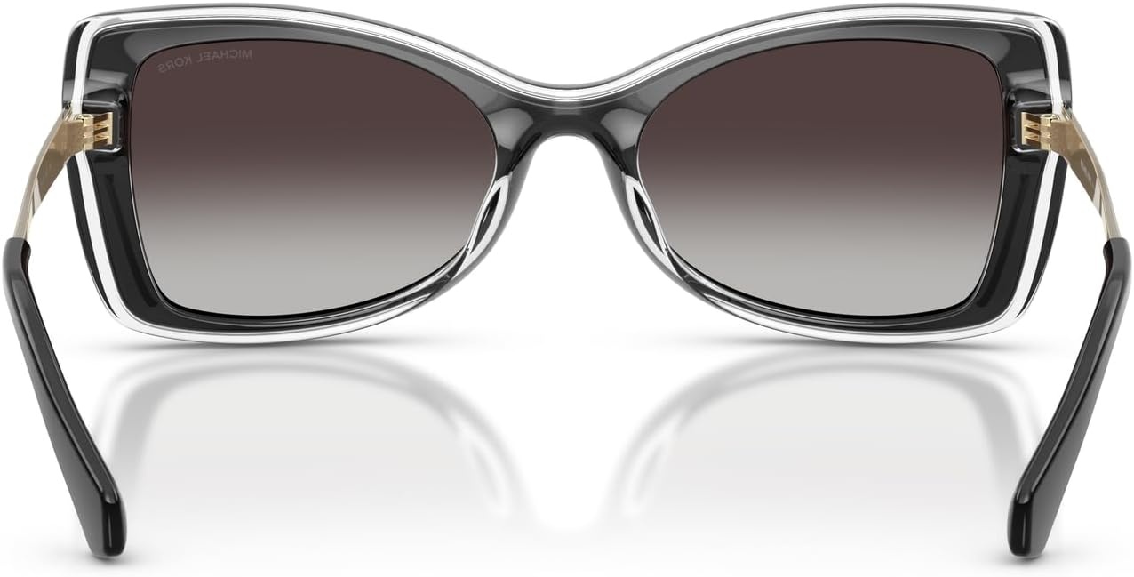 image:imageMichael Kors womens Mk2272u Malaga Universal Fit Butterfly SunglassesBlackLight Grey Gradient Black