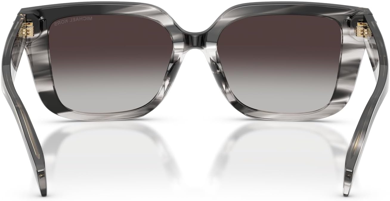 image:imageMichael Kors womens Mk2275bu Santo Domingo Universal Fit Square SunglassesBlack HornGrey Gradient