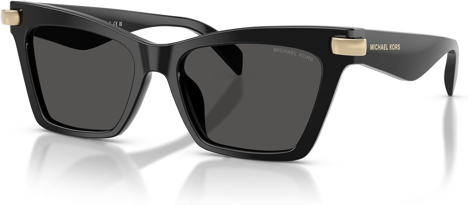 image:imageMichael Kors womens Mk2276u Grand Cayman Universal Fit Cat Eye SunglassesBlackGrey Monochromatic