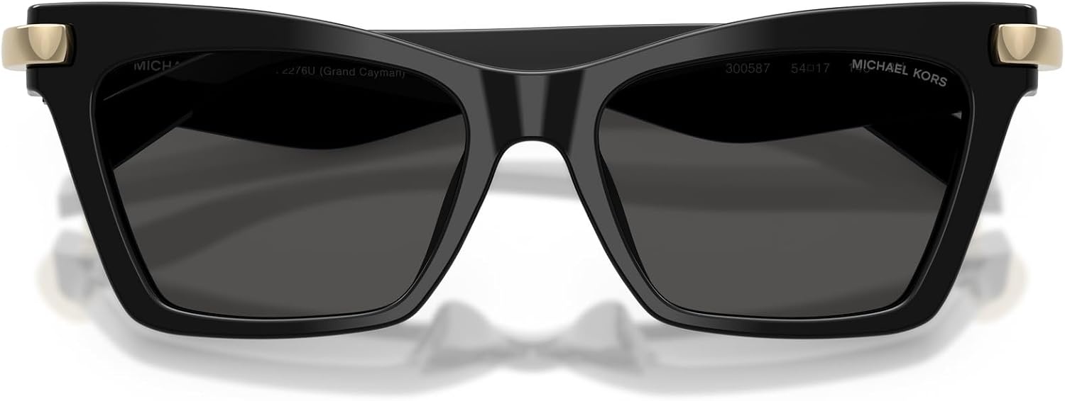 image:imageMichael Kors womens Mk2276u Grand Cayman Universal Fit Cat Eye SunglassesBlackGrey Monochromatic