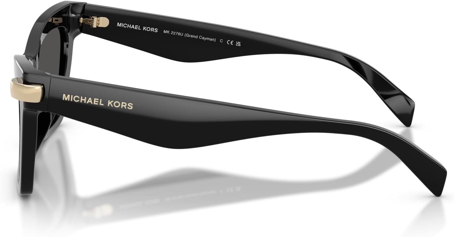 image:imageMichael Kors womens Mk2276u Grand Cayman Universal Fit Cat Eye SunglassesBlackGrey Monochromatic