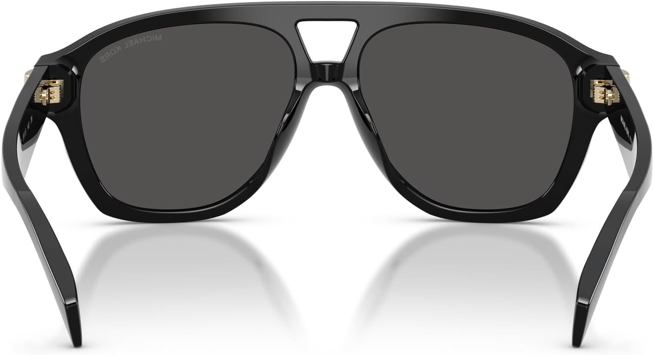 image:imageMichael Kors womens Mk2277u Grenada Unviersal Fit Aviator SunglassesBlackGrey Monochromatic