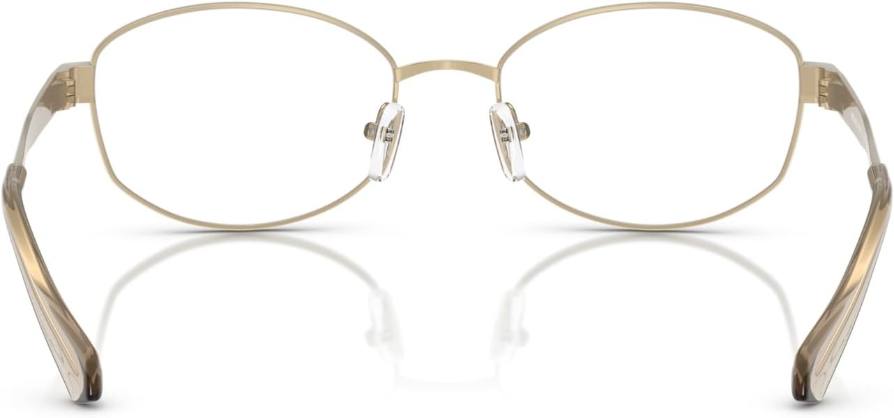image:imageMichael Kors womens Mk3086 Lyon Oval Prescription Eyewear FramesLight GoldDemo Lens
