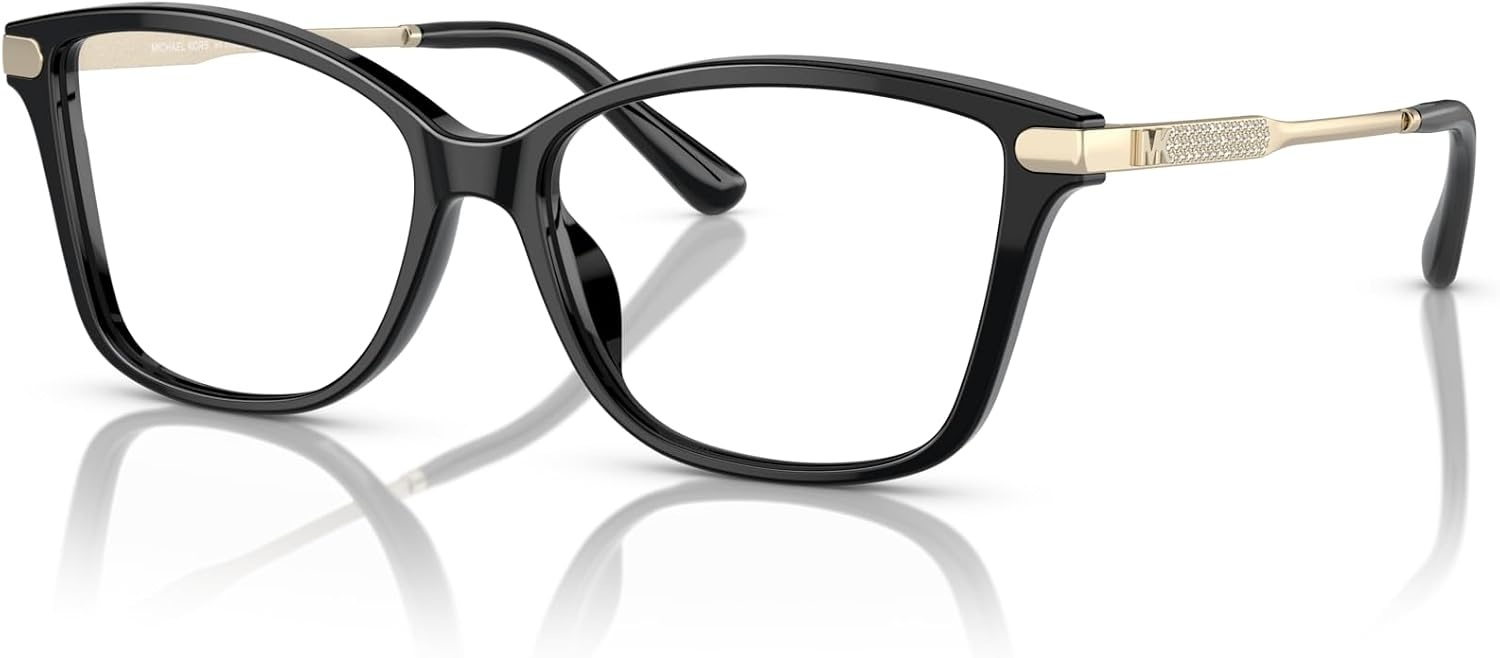image:imageMichael Kors womens Mk4105bu Georgetown Universal Fit Square Prescription Eyewear FramesBlackDemo Lens
