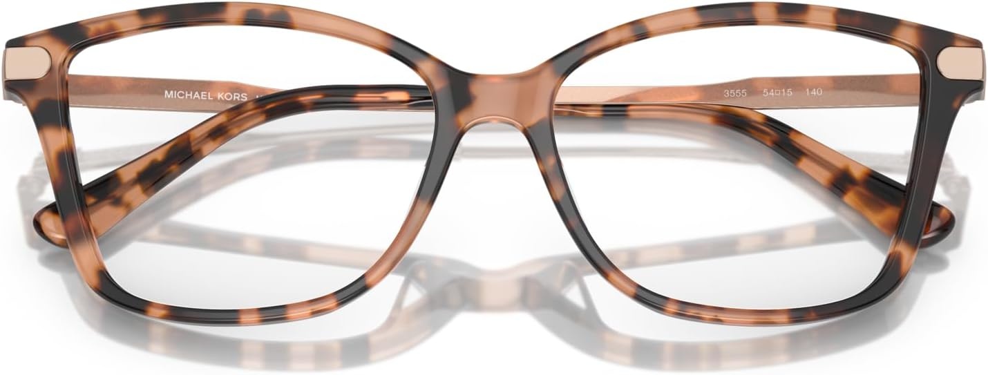 image:imageMichael Kors womens Mk4105bu Georgetown Universal Fit Square Prescription Eyewear FramesPink TortoiseDemo Lens