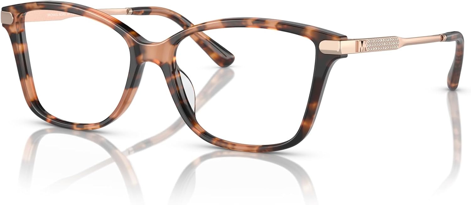 image:imageMichael Kors womens Mk4105bu Georgetown Universal Fit Square Prescription Eyewear FramesPink TortoiseDemo Lens