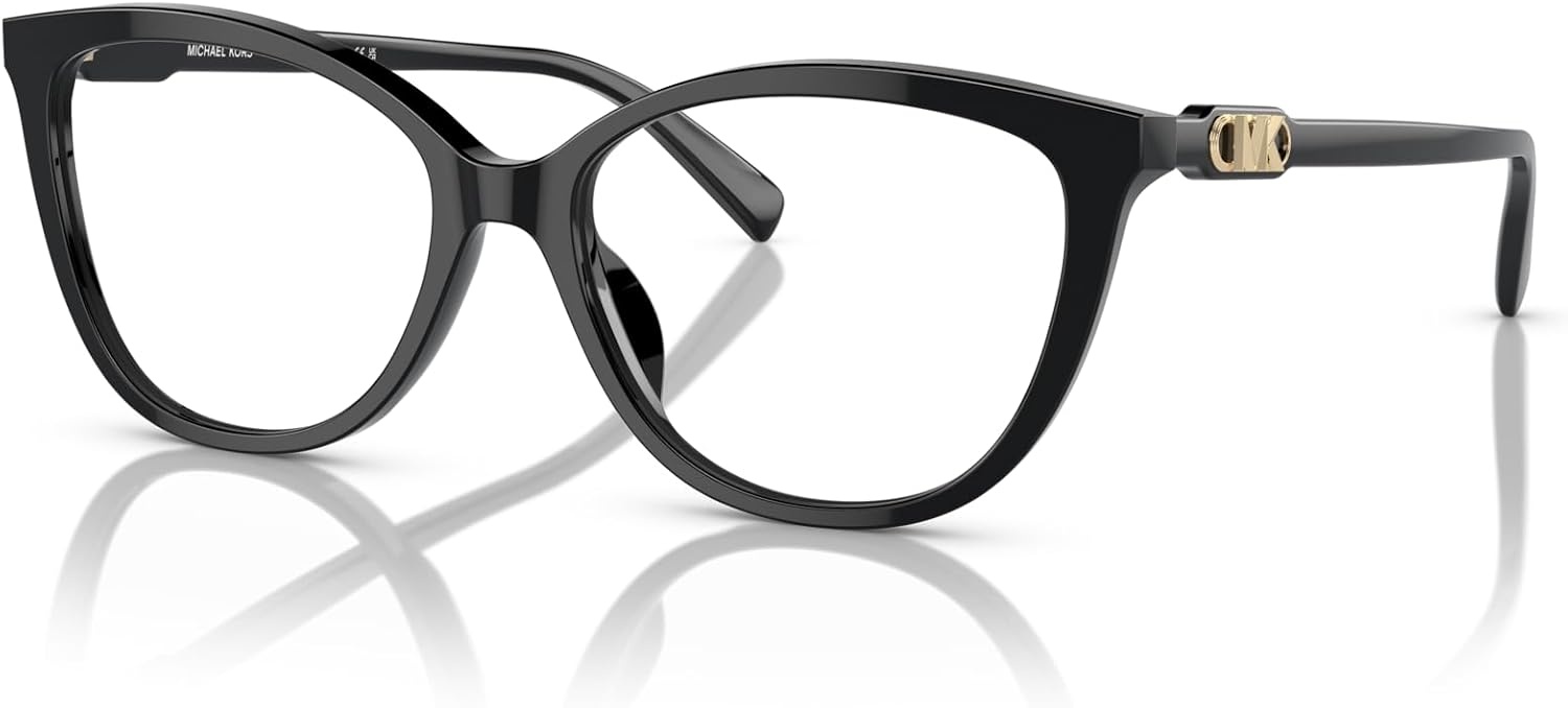 image:imageMichael Kors womens Mk4109u Westminster Universal Fit Cat Eye Prescription Eyewear FramesBlackDemo Lens