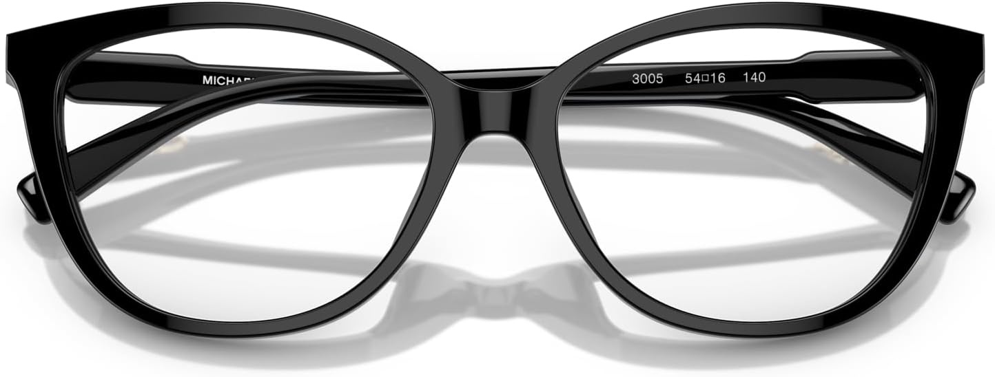 image:imageMichael Kors womens Mk4109u Westminster Universal Fit Cat Eye Prescription Eyewear FramesBlackDemo Lens