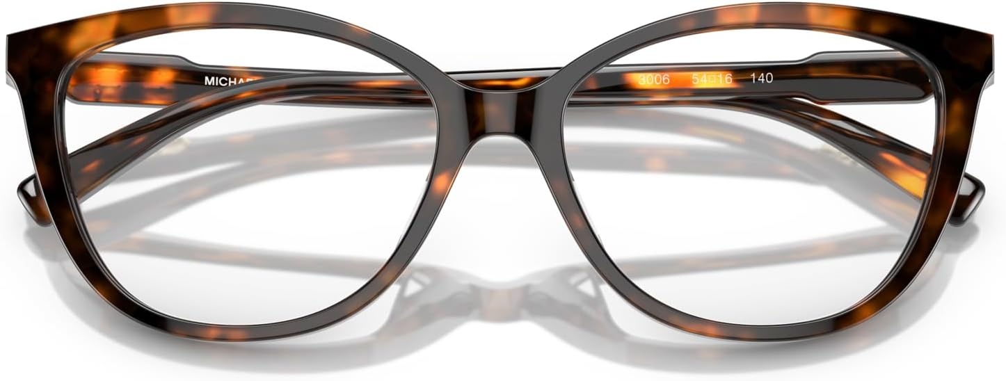 image:imageMichael Kors womens Mk4109u Westminster Universal Fit Cat Eye Prescription Eyewear FramesDark TortoiseDemo Lens