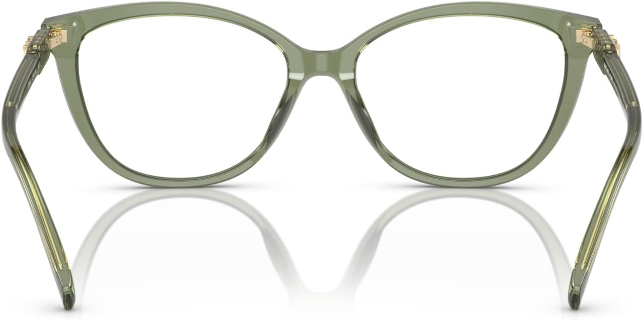 image:imageMichael Kors womens Mk4109u Westminster Universal Fit Cat Eye Prescription Eyewear FramesGreen TransparentDemo Lens